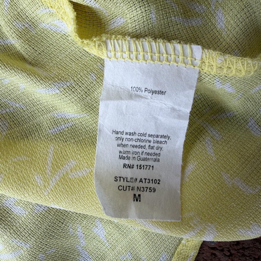 Mod Yellow Patterned Tank Top - image 4